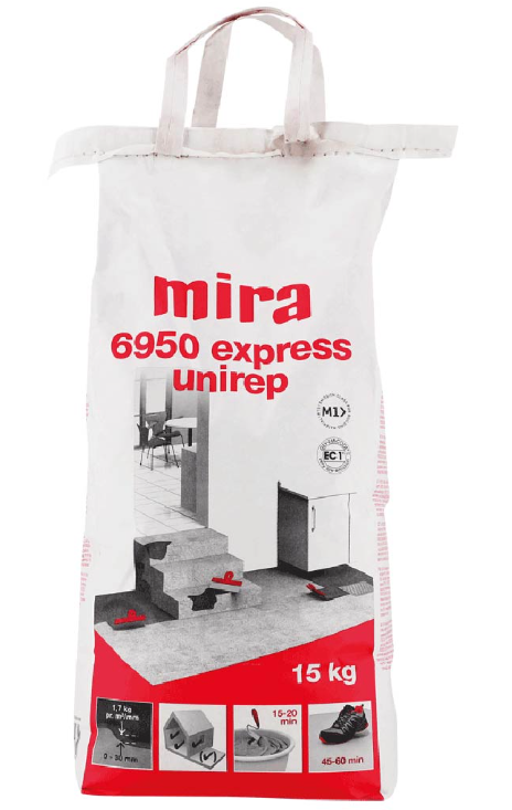 Mira 6950 expres unirep Ātri cietējoša masa līdzināšanai  ( uz pasūtijuma)